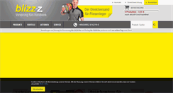 Desktop Screenshot of blizz-z.de