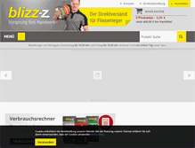 Tablet Screenshot of blizz-z.de